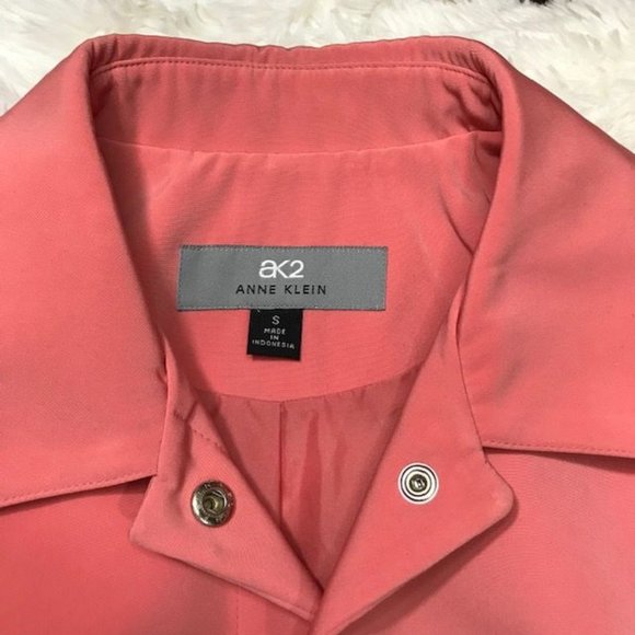 NWOT Anne Klein Snap Front Water Repellant Coat - Picture 11 of 12